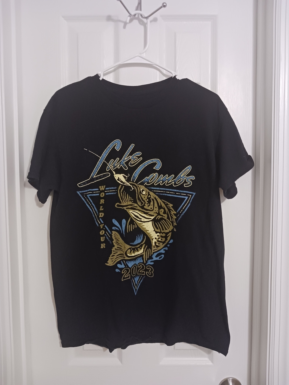 World Tour 2023 Concert T Shirt Black SS Luke Combs Medium